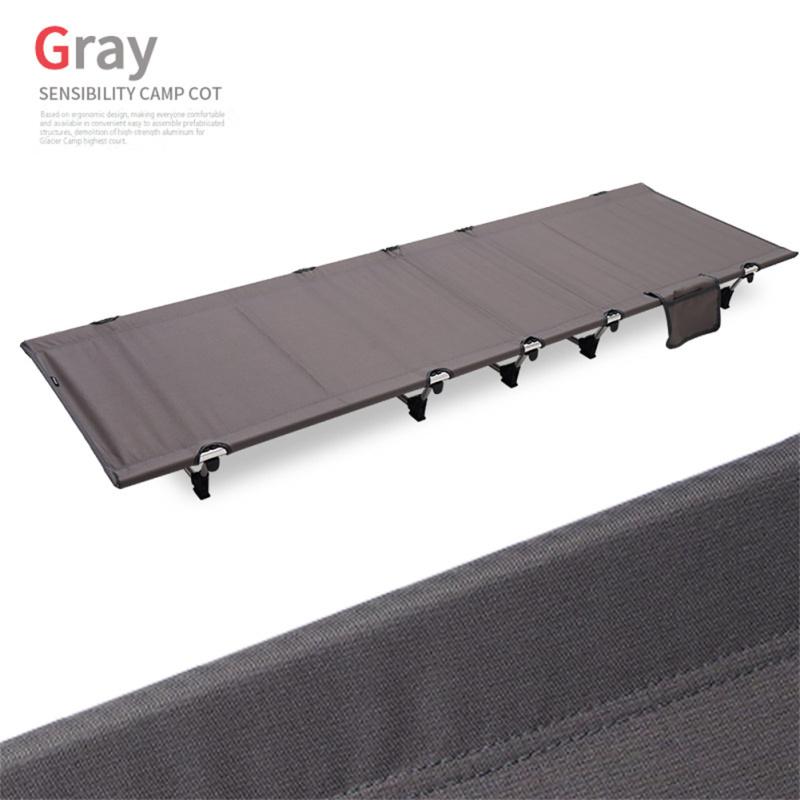 Aluminum Alloy + Oxford Cloth Portable Folding Bed Waterproof Breathable Bed Surface Non-slip