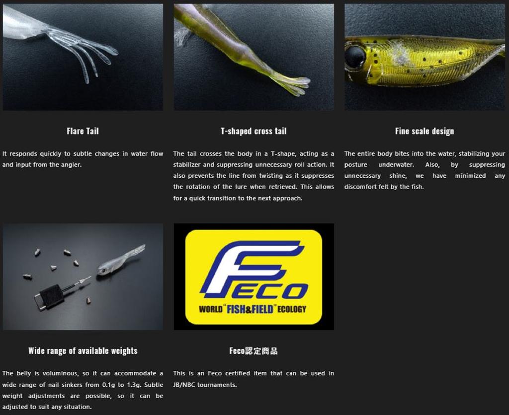 Распродажа Jackall Мягкая приманка Elise 1,5 дюйма 7 шт./уп. Дымчатый с ядром малька (2832)