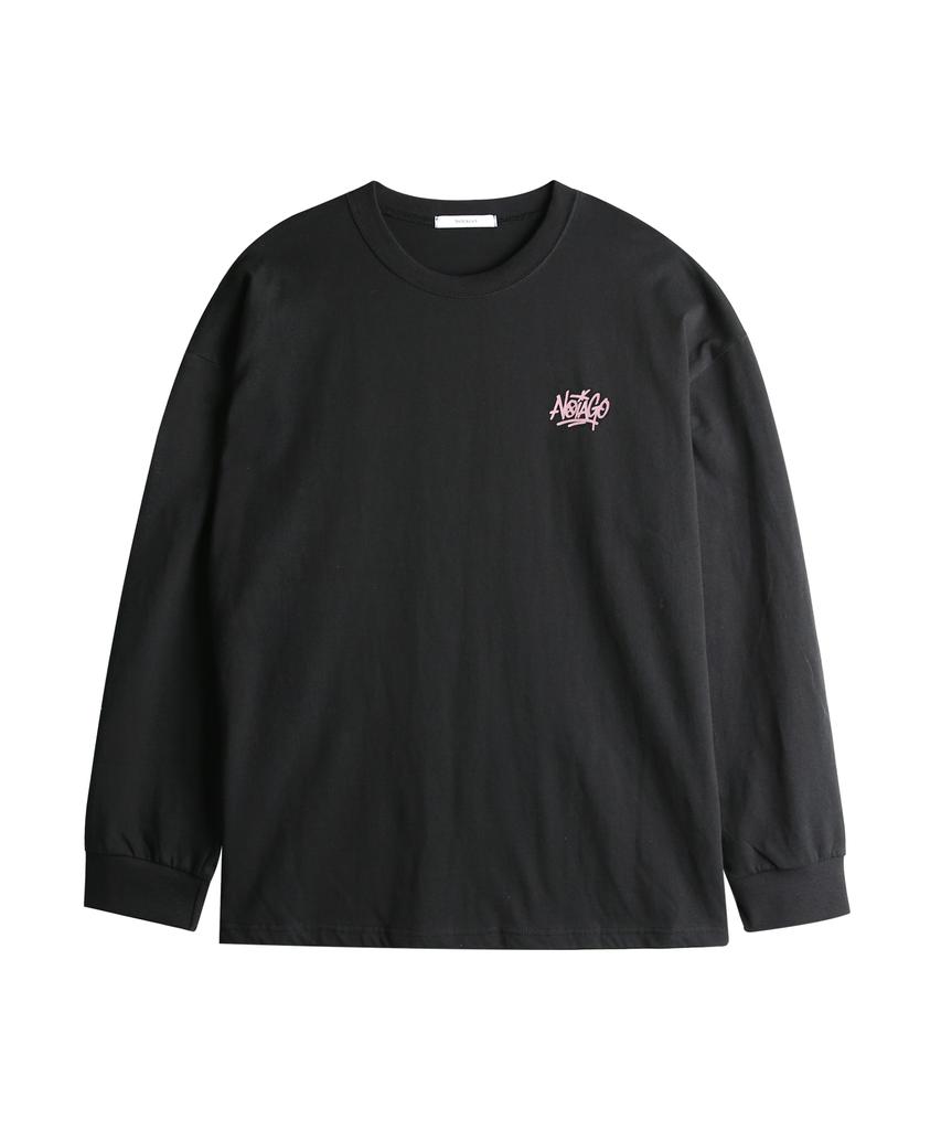 NOIAGO Noi1707 Lettering Logo Long Sleeve (Black)