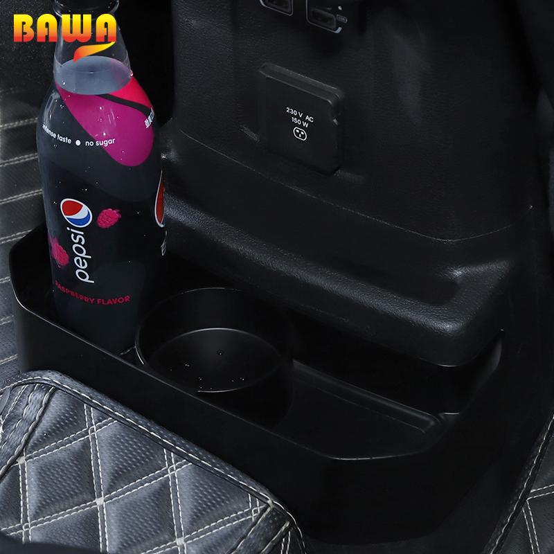 Подстаканник для автомобиля BAWA для Jeep Wrangler JL 2018, внутренняя часть, держатели для напитков на заднее сиденье, автомобильные аксессуары для