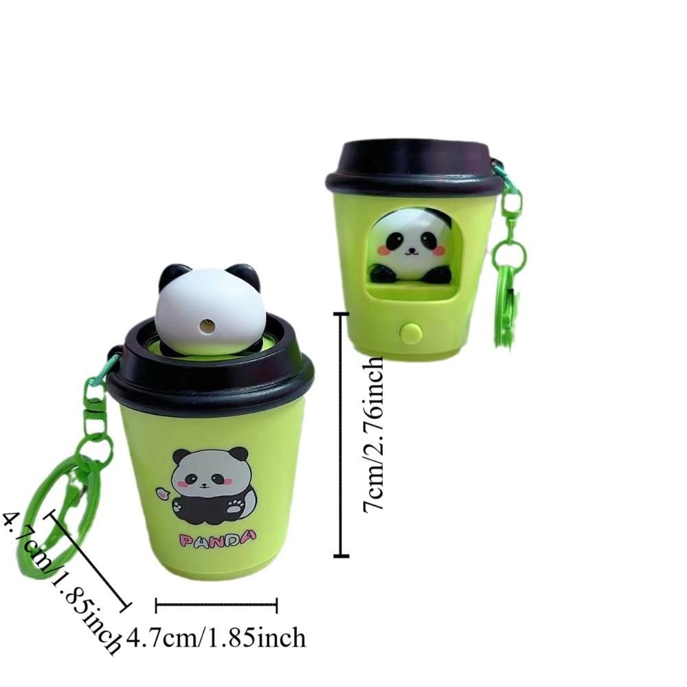 Bounce Car Keyring Panda Capybara Pendant Unique Cartoon Animals Dolls  Charms