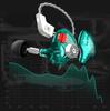 KZ ZSTX KZ Глубококанальные Съемный кабель Без наушников, Гибридные 1BA+1DD, Басы, Внутриканальный монитор, Тип, Произведено в Китае, Посеребренный, (Зеленый микрофон)