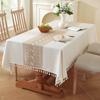 Чехол для скатерти Ткань для скатерти Nordic Ins Ткань для скатерти Хлопок и Лен Свежая Скатерть для Обеденного Стола Край с Кисточками Прямоугольная Скатерть для Кофейного Столика