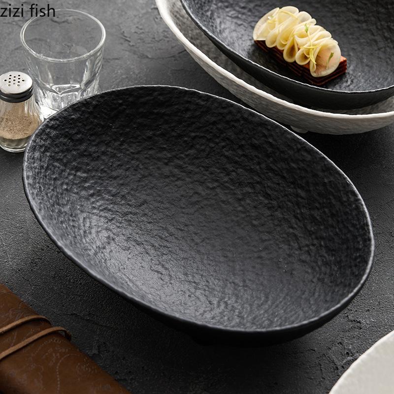 Четырехногая керамическая тарелка для фруктов, обеденная тарелка, тарелки для конфет, салатница, десертная миска, суповые тарелки, блюдо для димсамов, диск-подставка