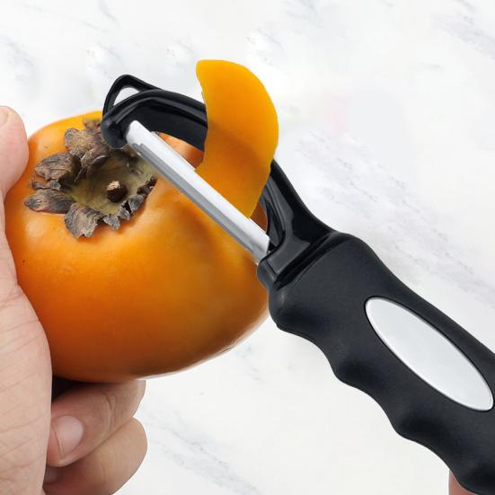 Поворотная овощечистка с удалителем пятен Лезвия из нержавеющей стали Овощечистка для фруктов с эргономичной ручкой Легко чистить