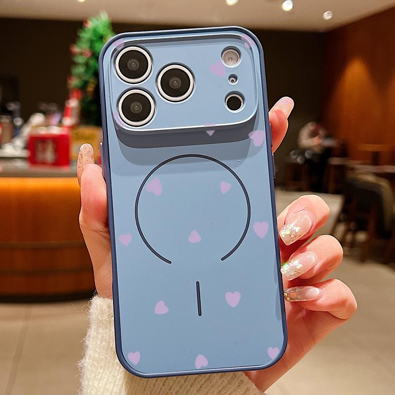 Чехол С Принтом Арбузные Сердечки Для iPhone 17 Pro Max Чехол iPhone 16 15 14 13 Pro Max Магнитный Для Magsafe Гибридный Тонкий Матовый Чехол