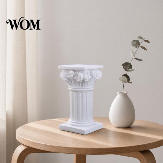 Roman Column Ornaments Ornaments, Resin Greek Architectural Sculptures, Classic Pillar Classical Decorations for Office Desktop Home Garden