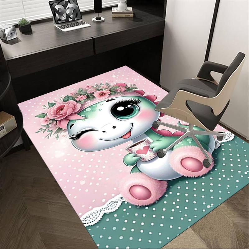 1PC dragon coffee Extra Large Non Slip Floor carpet, Office, family, bedroom, Studio Large Area Rug Indoor Rugs, , Vibrant Colors