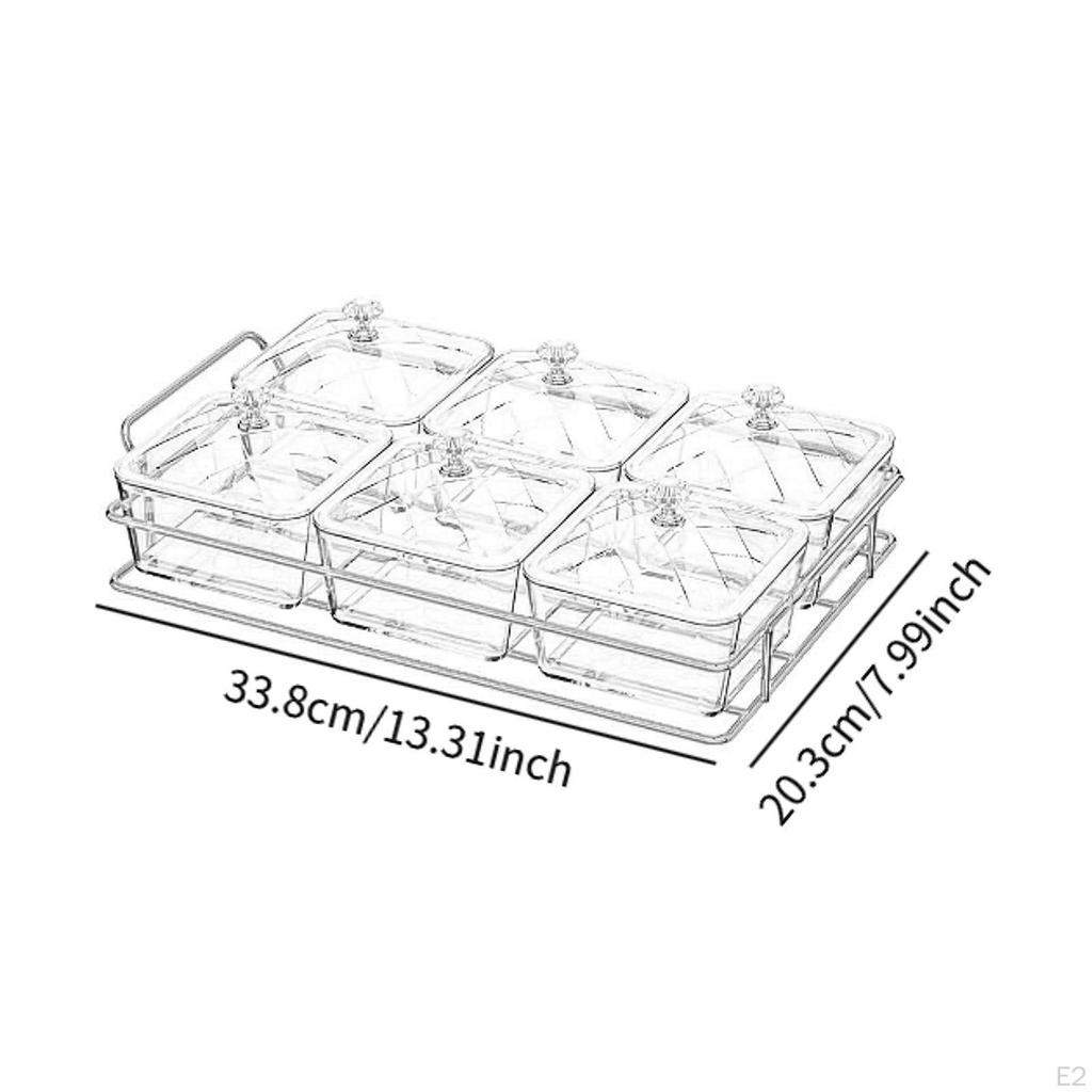 Поднос для сухофруктов, сервировочная тарелка, украшение, съемное раздельное блюдо для закусок, ящик для хранения продуктов