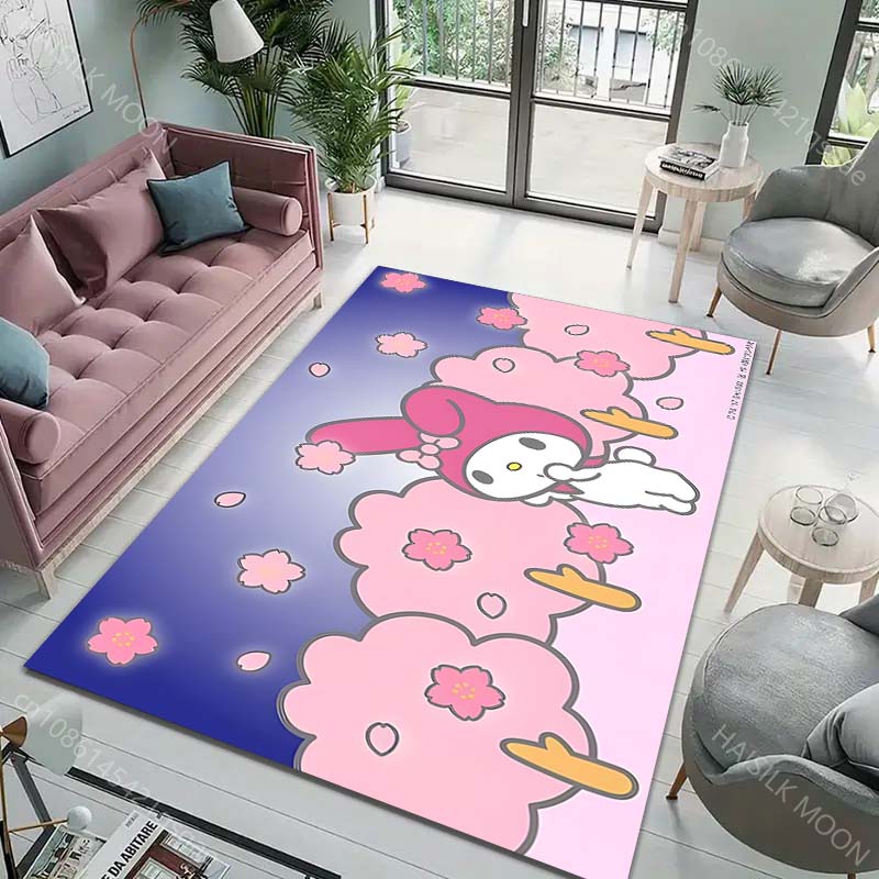 15 Размеров Японский Ковер My Melody для Гостиной Детской Спальни Коврик Под Диван Придверный Коврик Напольный Ковер Домашний Декор Противоскользящий Коврик