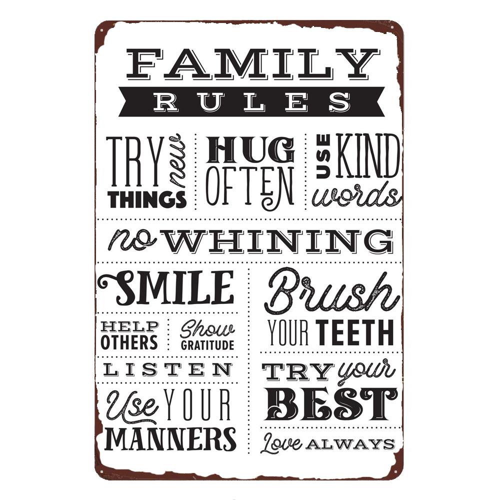 Прекрасный цветок ДОБРО ПОЖАЛОВАТЬ В Мой Дом Железный Металлический Плакат Оловянная Вывеска Настенное Украшение Винтажная Художественная Роспись Семейное Правило Табличка A392