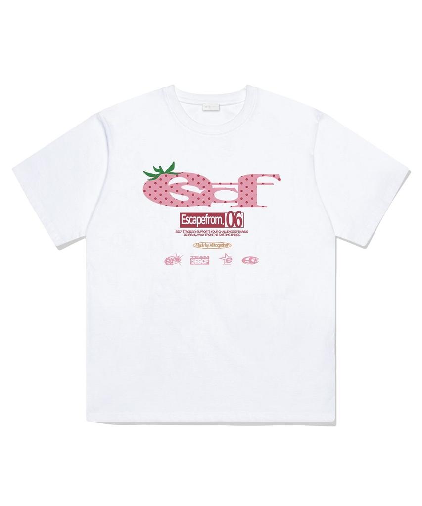 Fashion Printing Pattern Short Sleeve Cotton T-shirt Casual Loose Trend Top Oversized Sports Street Wear Unisex