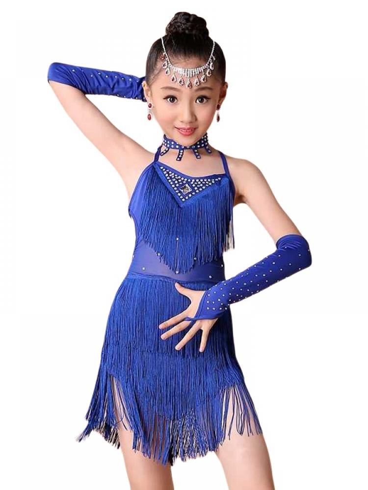 Одежда для танцев для девочек, платье для танца живота ча-ча, костюмы для латинской сальсы