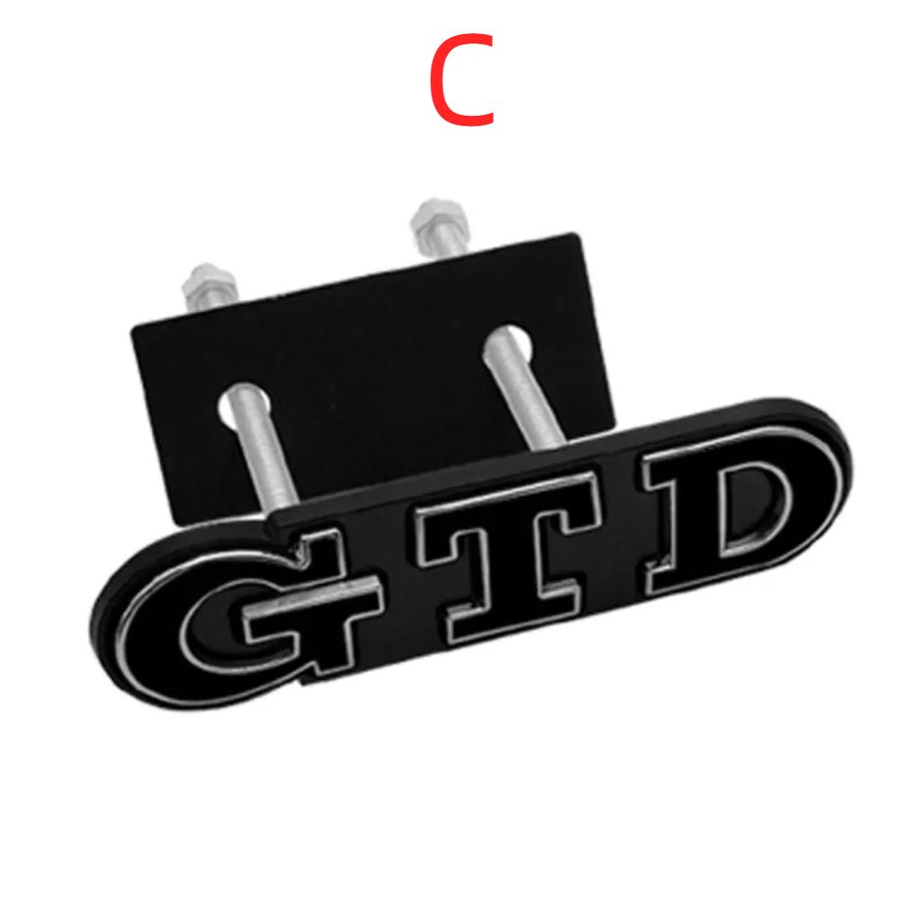 3D металлический GTD значок на переднюю решетку, наклейка-эмблема для V/W Polo Golf 5 6 7 CC P/assat J/etta MK4 MK5 MK6, Стайлинг автомобиля