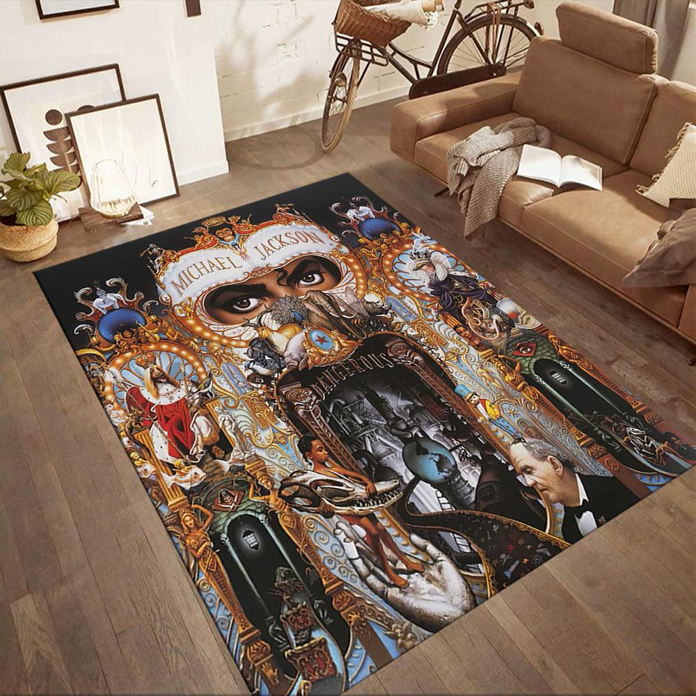 Michael Jackson 152 Carpet Design for Living Rooms Balcony Playrooms Bedrooms Anti-slip Rug Decorate Offices Birthday/Christmas Gift