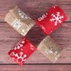 Craft Rustic Vintage Merry Christmas Wedding Snowflake Sisal Trim Snowflake Lace Ribbon Jute Burlap