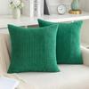 Green Corduroy Cushion Cover 45x45 Soft Fluffy Strip Pillow Cover 50x50 Luxury Decorative Home Pillow Case for Sofa Living Room