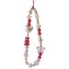 Original Handmade Heart Star Bead Phone Charm Strap Cute Red Pink Bear Beaded Keychain Camera Bag Pendant Phone Accessories