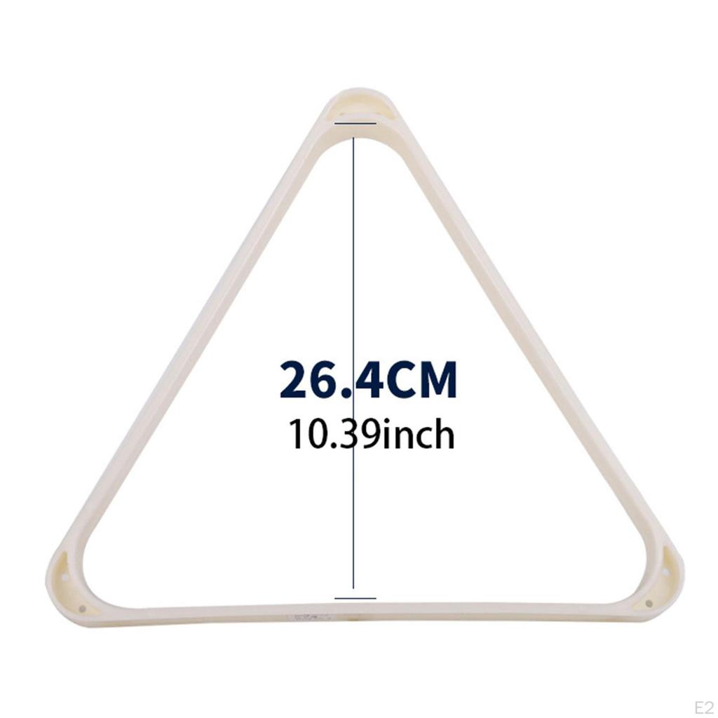 Треугольная стойка для бильярдного стола, прочная, белая, для сбора бильярдных мячей