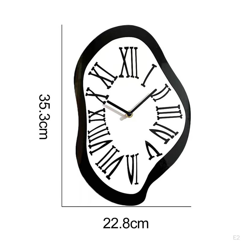 Тающие часы Искаженная стена Декоративная скандинавская мода Забавный тихий размах