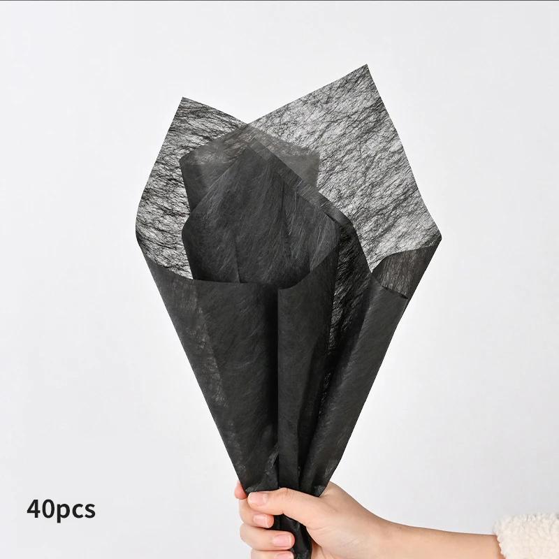 40 шт., молочная хлопковая папиросная бумага, оберточная бумага для цветов, сделай сам, букет ручной работы, поделки, упаковка подарков, товары для свадебной вечеринки