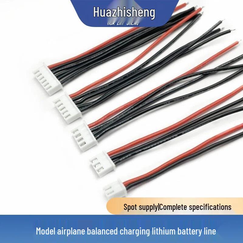 RC Model Battery Charging Wire XH2.54mm 1S-6S, 5P Lithium Plug Silicone