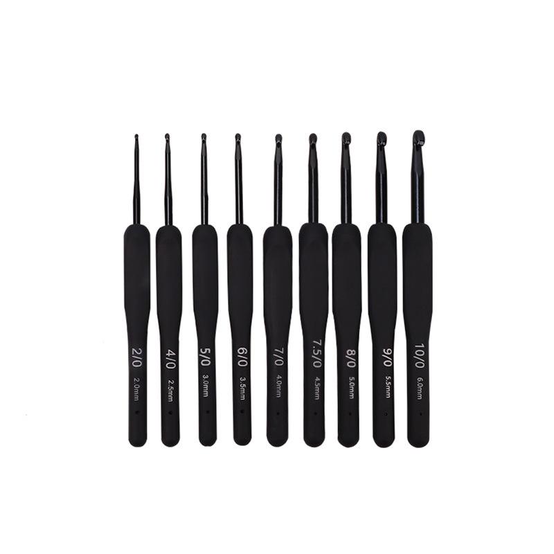 Набор нескользящих крючков для вязания из нержавеющей стали для вязания своими руками и для начинающих