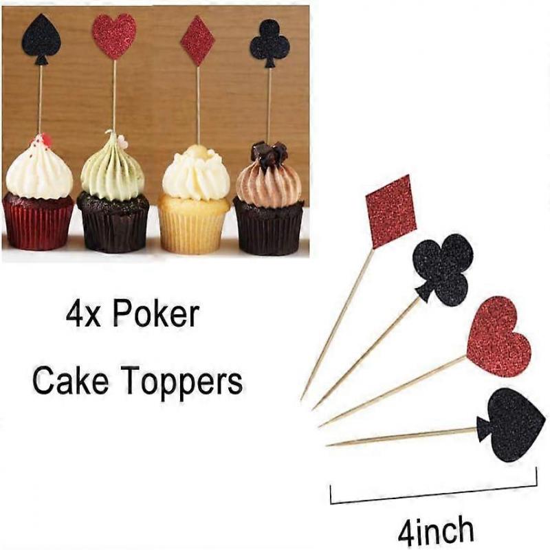 Casino Party Decorations 95pcs Game Night Balloons Garland Poker Banner Las Vegas Party Decorations Poker Black Red Casino Mylar Balloons Casino Birth