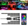 Универсальный декоративный фонарь для мотоцикла 5050 SMD APP Sound Control RGB LED Car Moto Atmosphere Light Moto Strip Lamp Kit