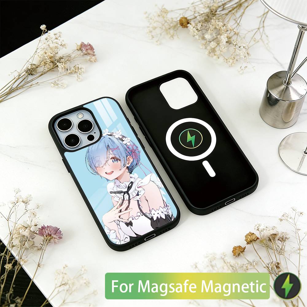 Чехол для телефона Rem R-Re Anime Z-Zero для iPhone 17, 16, 15, 14, 13, 12, 11 Plus, Pro, Магнитный, Для Magsafe, Беспроводная зарядка