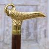 93.98 Cm Brass Swan Handle Walking Stick Wooden and Brass Cane Walking Stick Gift for Grandfather