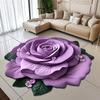 3D Цветочный Диатомовый Коврик - Впитывающий, Прочный, Легко Чистящийся Коврик для Спальни, Гостиной, Дивана, Кофейного столика