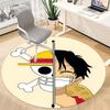 1 шт. One Piece Monkey D. Круглый ковер для офиса Луффи, под офисные стулья, спальня, гостиная, декор для дома a1022154