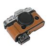 Сумка для камеры XT30 Чехол на половину корпуса из ПУ кожи для Fujifilm XT30 Fuji X-T30 XT30II XT10 XT20 Открывающийся отсек для батареи Нижняя крышка
