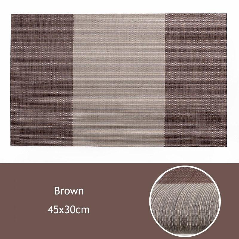 Упаковка из 4 шт. салфетки под приборы, прямоугольные салфетки под стол, теплоизоляционные коврики из ПВХ, салфетки под обеденный стол 45x30 см