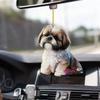Собака Уникальный акриловый брелок Декор для автомобиля Милый кулон для багажных сумок и