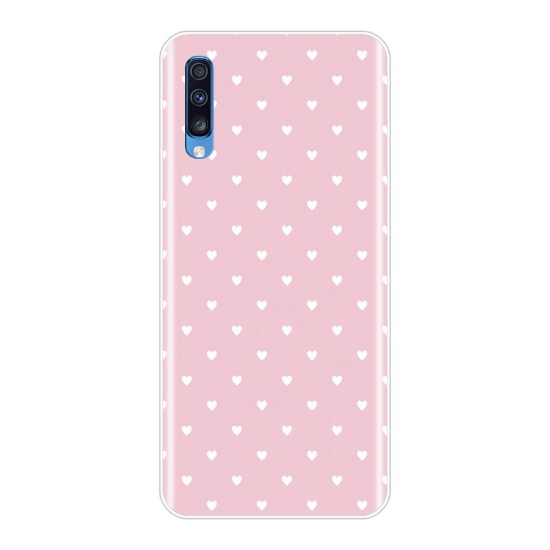 Back Cover For Samsung Galaxy A40 A30 A20 A10 Polka Dot Heart Soft Silicone Phone Case For Samsung Galaxy A50 A60 A70 A80 Case
