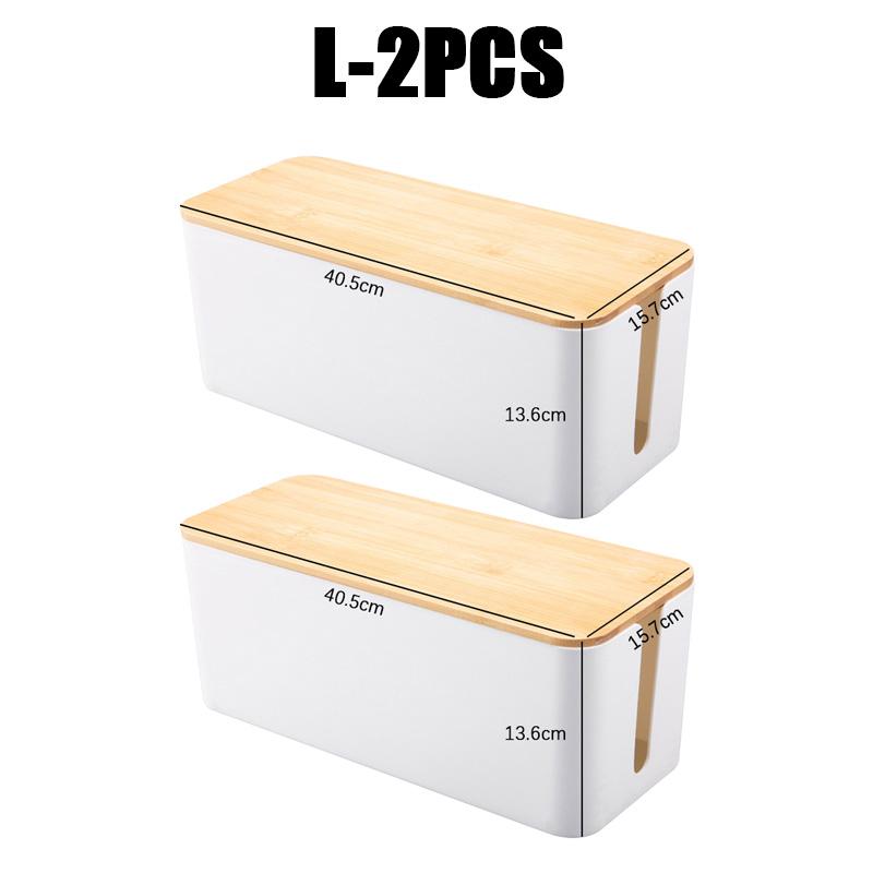 Ящик для хранения кабеля, деревянный чехол для хранения линии электропередачи, пылезащитный органайзер для розеток для зарядного устройства, чехол для проводов, домашний органайзер для намотки кабеля