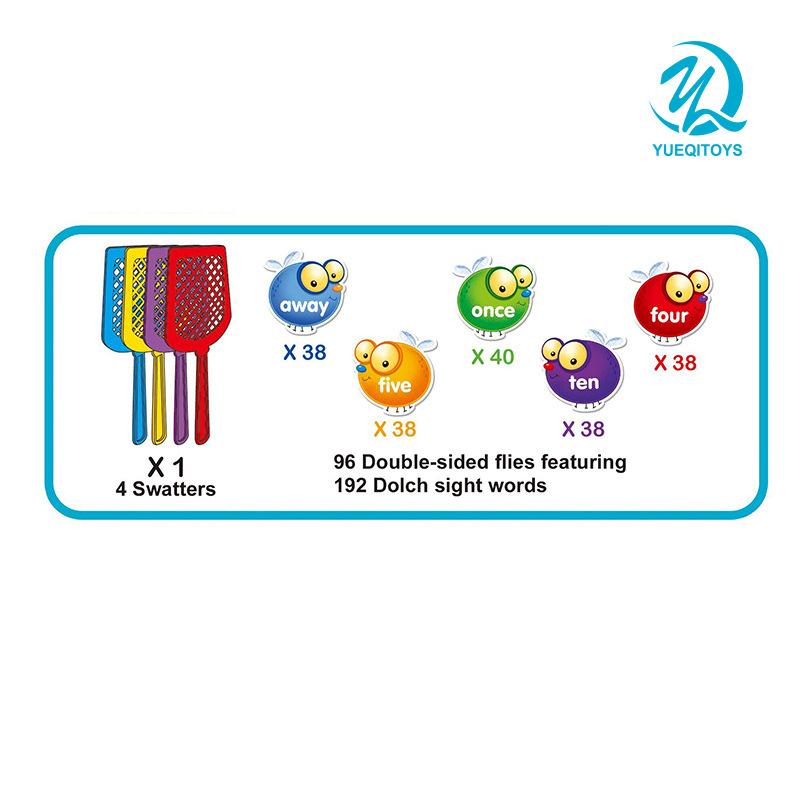 Детская настольная игра игрушка сумасшедшая мухобойка и игра в слова с сумкой для хранения карточка со словарем