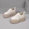Женские кроссовки «папины» 2025 новая осень европейская станция короткие кроссовки на платформе с внутренней высотой увеличивающие рост маленькие спортивные туфли