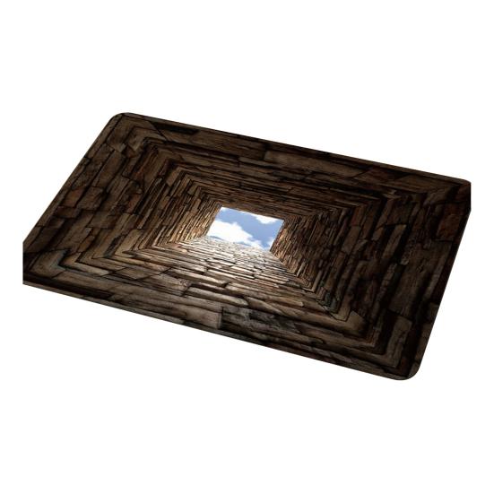 3D Ковер с оптической иллюзией, Реалистичный рисунок ямы, Напольный коврик, Впитывающий, Нескользящая основа, Коврик для двери