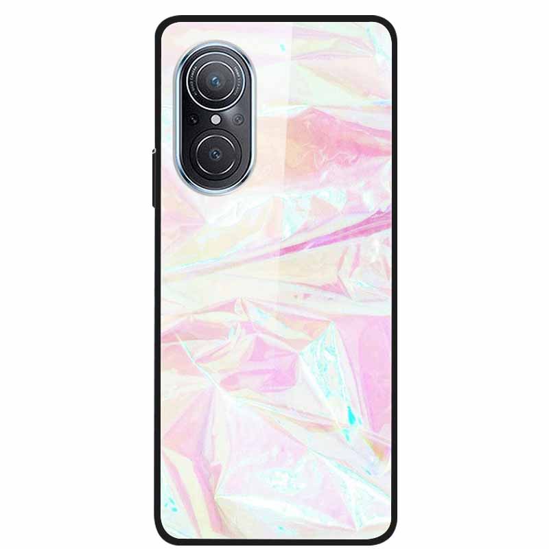 Чехол для Huawei Nova 9 10 Мраморное закаленное стекло Задняя крышка Жесткая для Huawei Nova9 10 SE Чехол Nova10 Ударопрочный Funda Coque