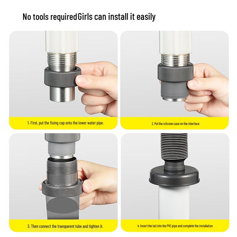 Телескопическая сливная труба для раковины Haili с защитой от запаха, из АБС-пластика