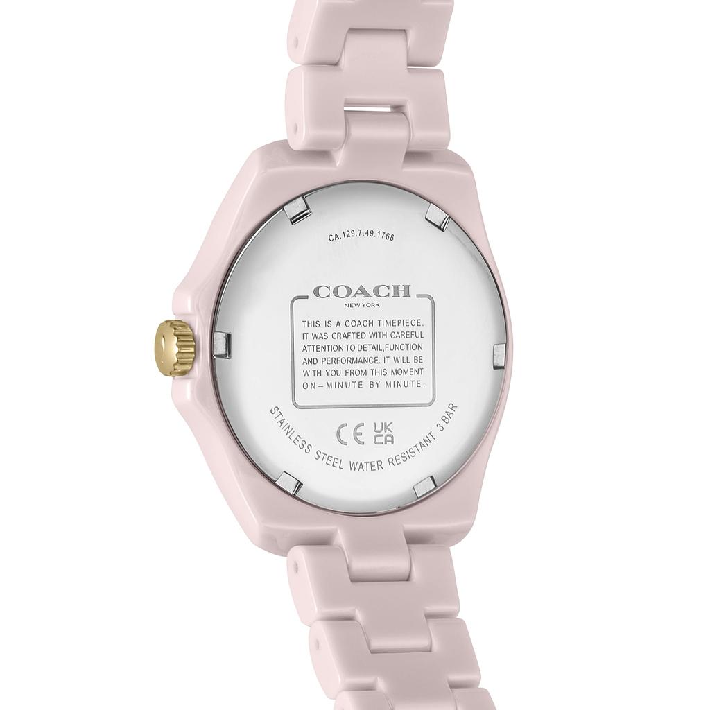 Coach Preston 32mm Women's Watch with Pink Dial and Ceramic Quartz Movement (14503463) [Parallel Import]