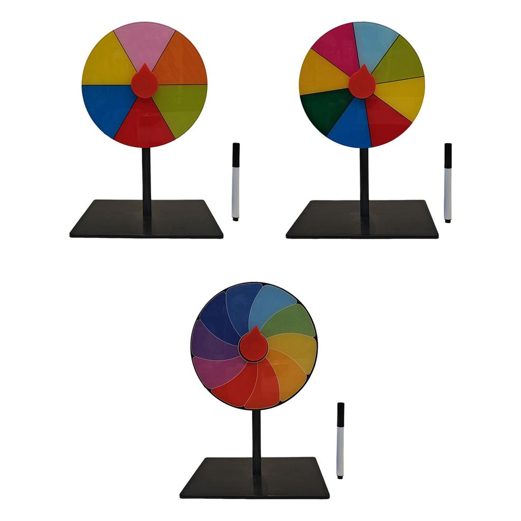 Table Prize Turntable Easy Assembly Stable Base Roulette Wheel for Interactive Learning Game Carnival Party Tradeshow Pub