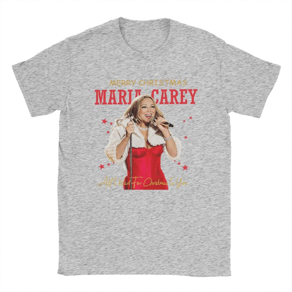 Mariah Carey All I Want For Christmas Is You T Shirt Hip Hop T Shirts Short Sleeve Vintage Tshirt Beach Cotton O Neck Tees