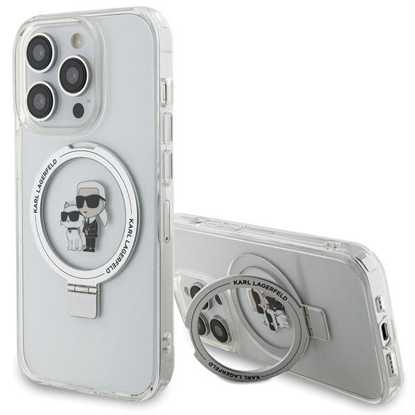 Karl Lagerfeld KLHMP13XHMRSKCH iPhone 13 Pro Max 6.7" white hardcase Ring Stand Karl&Choupettte MagSafe