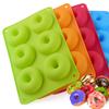 Fashionable 6-cavity Donut Tray Silicone Non-stick Making Tool Baking 1PC Heat-resistant Reusable Mold ARI
