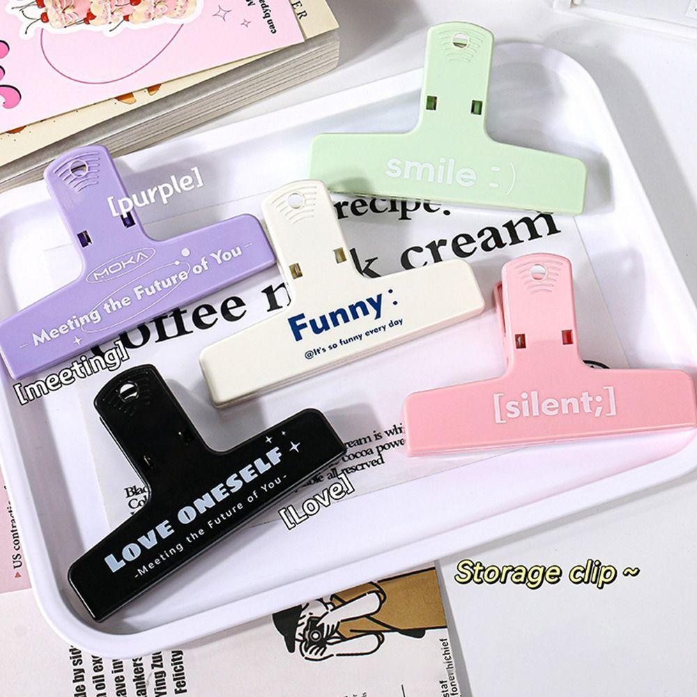 Plastic Receipt Storage Folder Stationery Securing Clip New Magnetic Clip