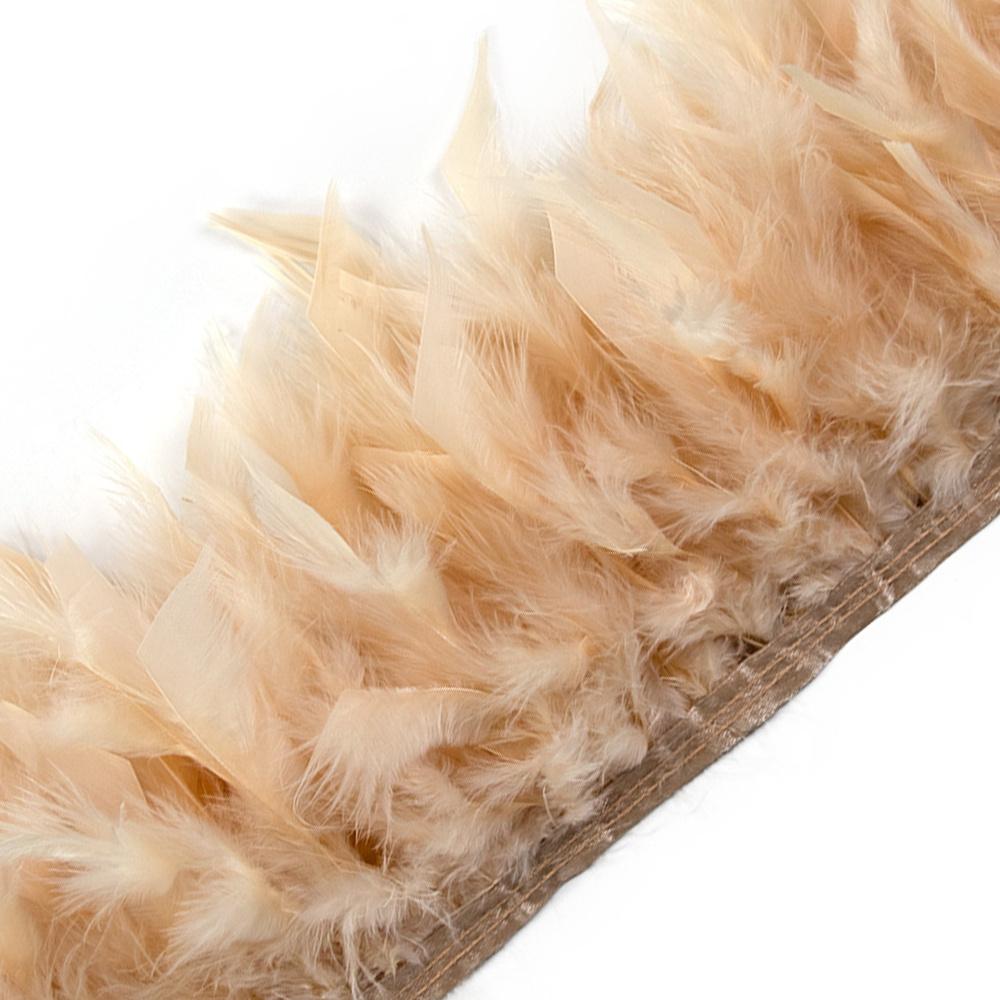 Перья 2 метра Натуральные индюшиные перья Отделка Бахрома Высота 10-15 см Свадебная одежда Украшение платья DIY Лента из перьев Швейные поделки